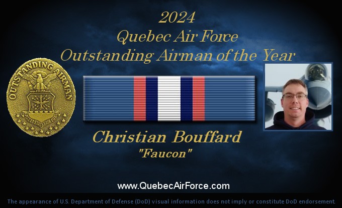 Médaille QAF Outstanding Airman Of The Year 2024 (OATY) - Faucon