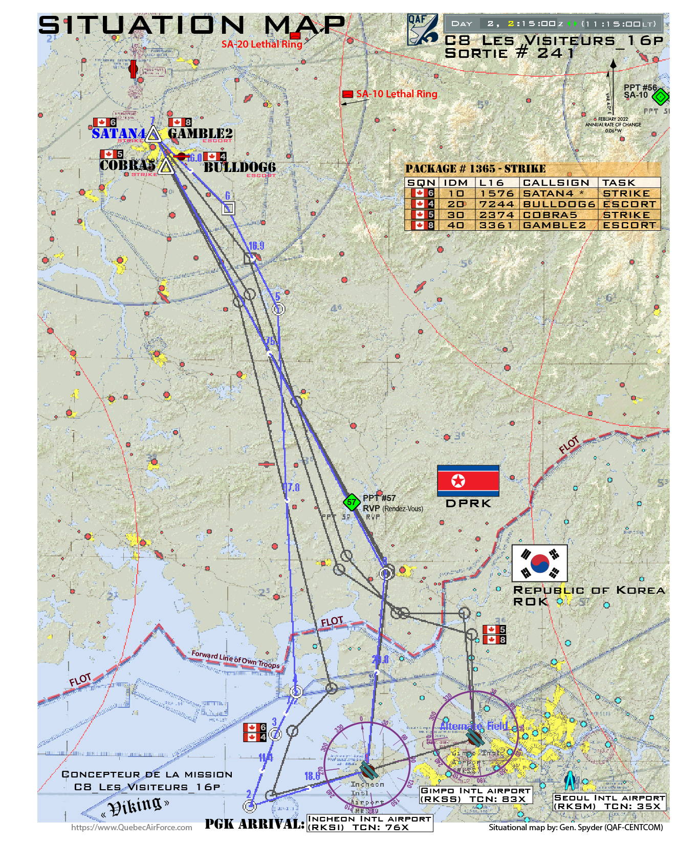 Situation map