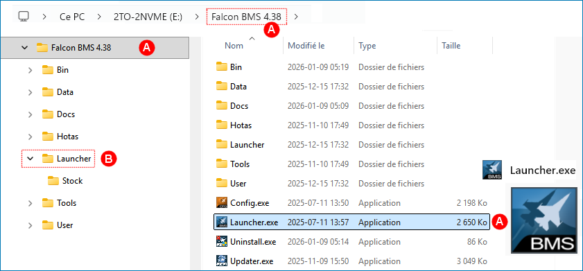 Dossier de BMS Launcher Standard