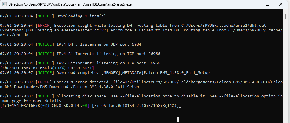 Installation BMS 4.38.1