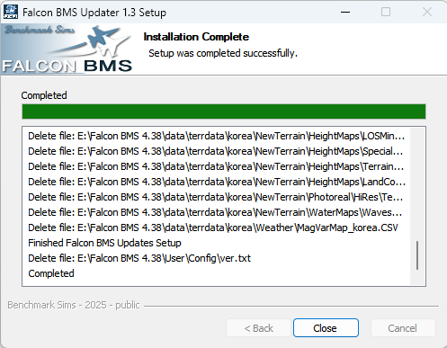 Setup was completed successfully.