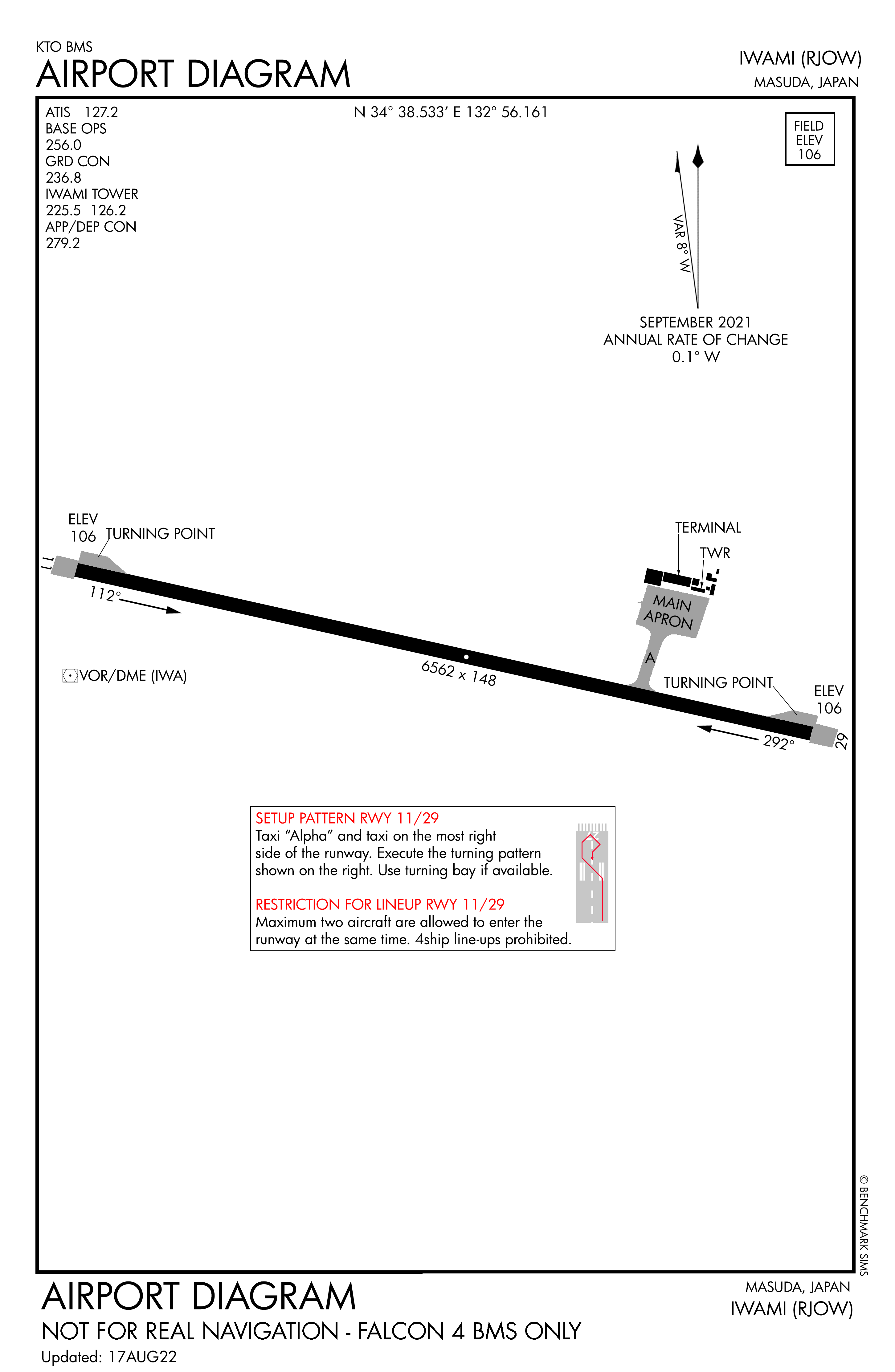Iwami Airport diagram