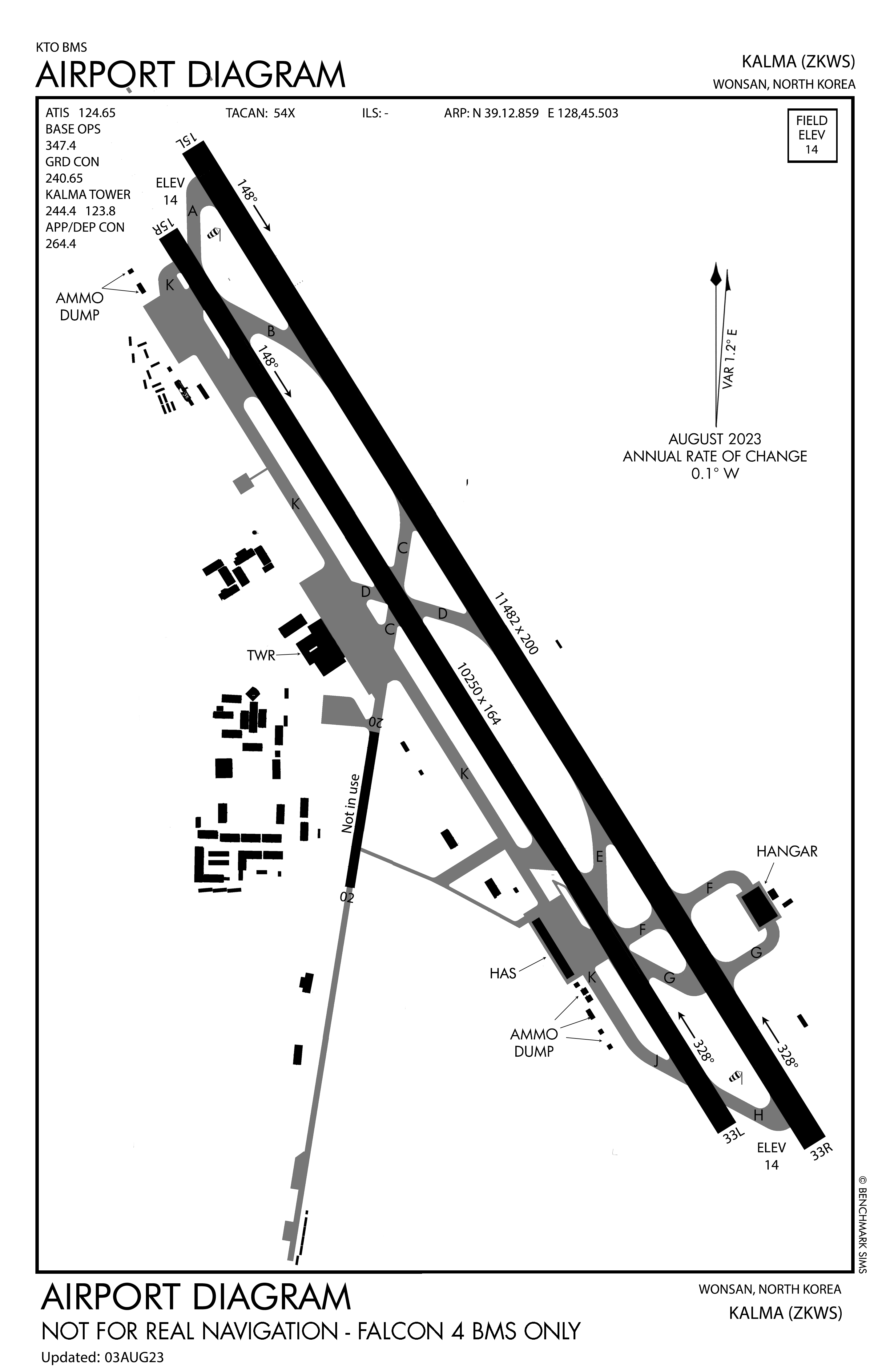Kalma Airport diagram