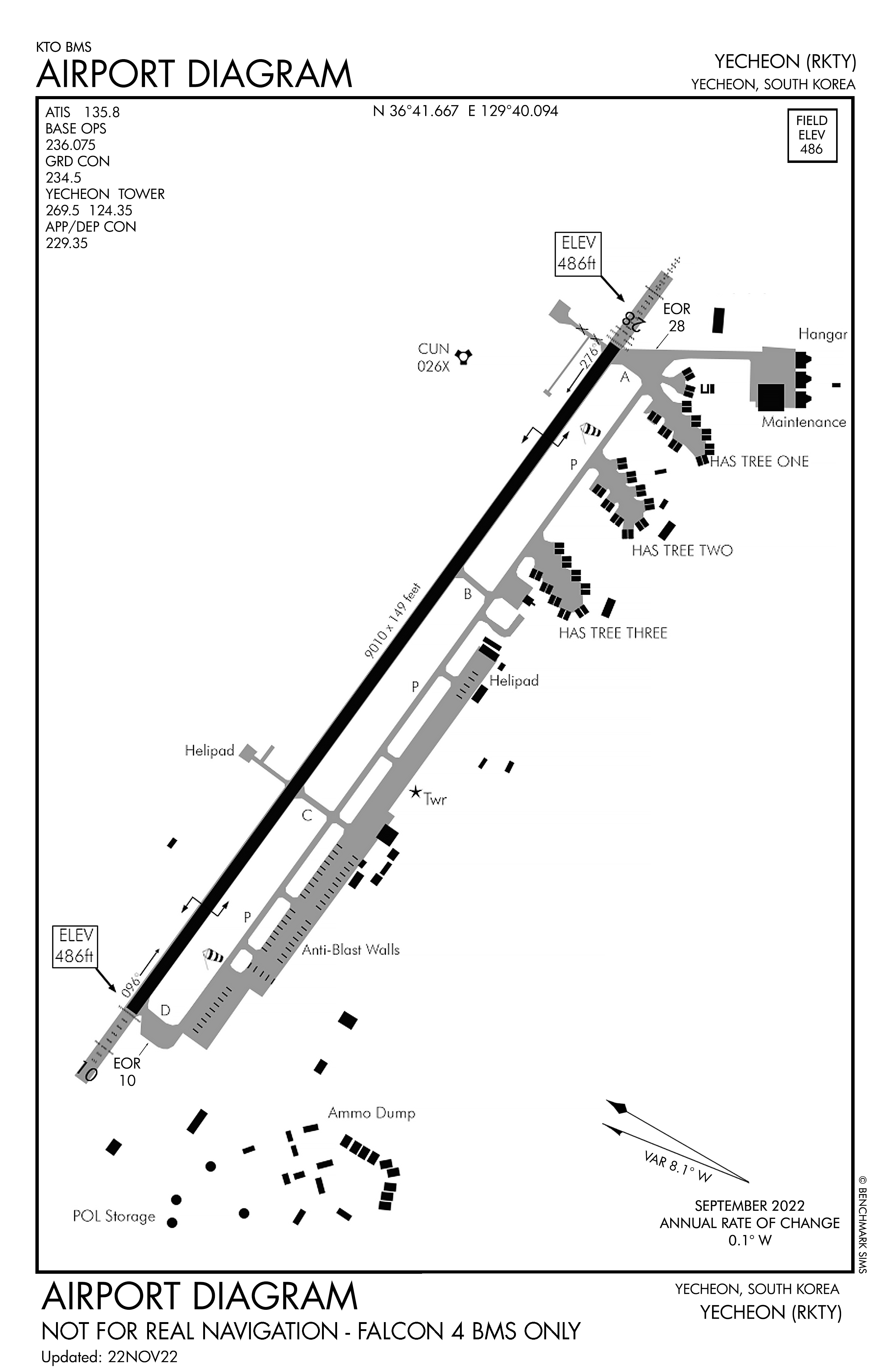 Yecheon Airport diagram