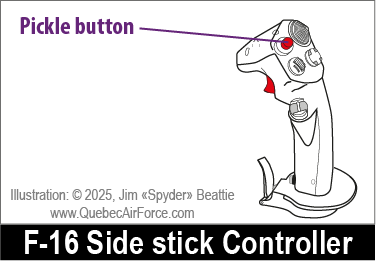 F-16 Side stick controller - Pickle button