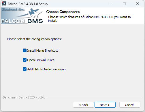 Installation BMS 4.38.0