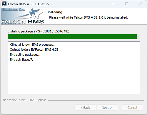 Installation BMS 4.38.0