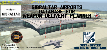 Gibraltar Airports Database for Weapon Delivery Planner